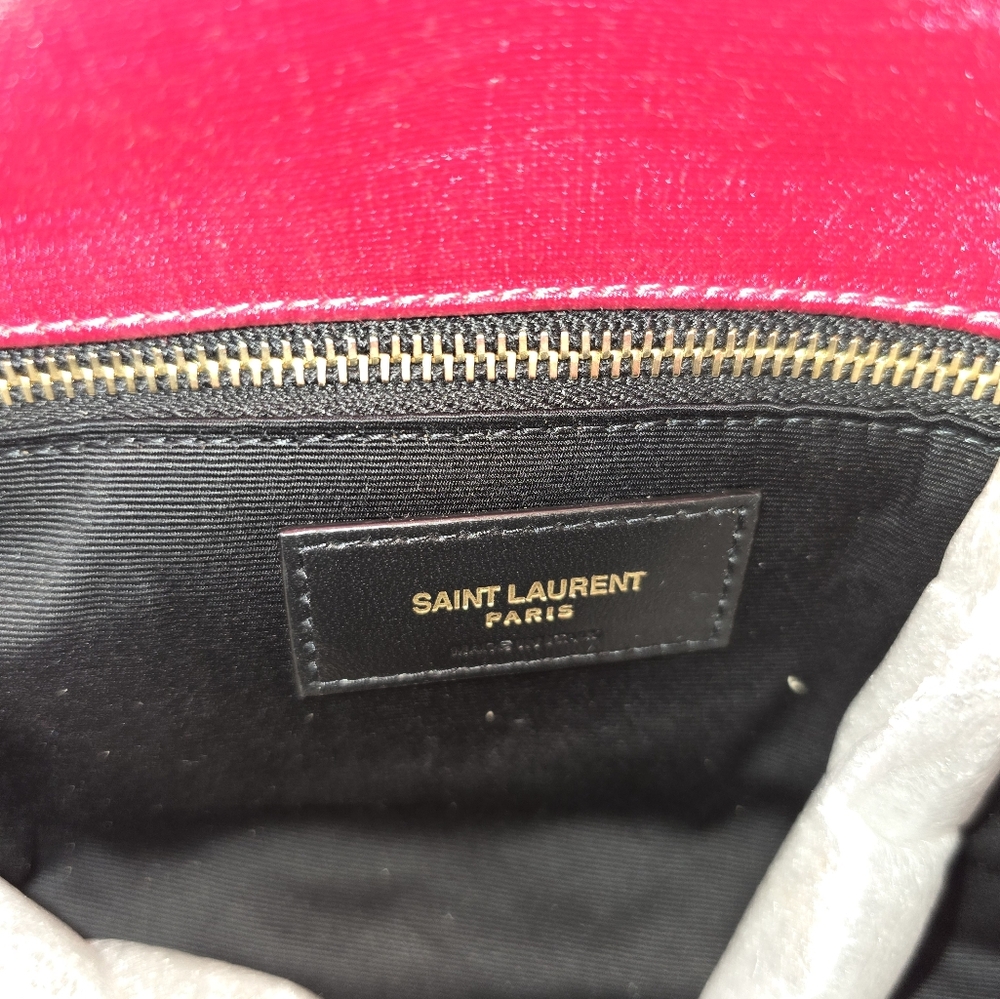 YSL Pink Toy Puffer Quilted Handbag - Picture 6 of 13